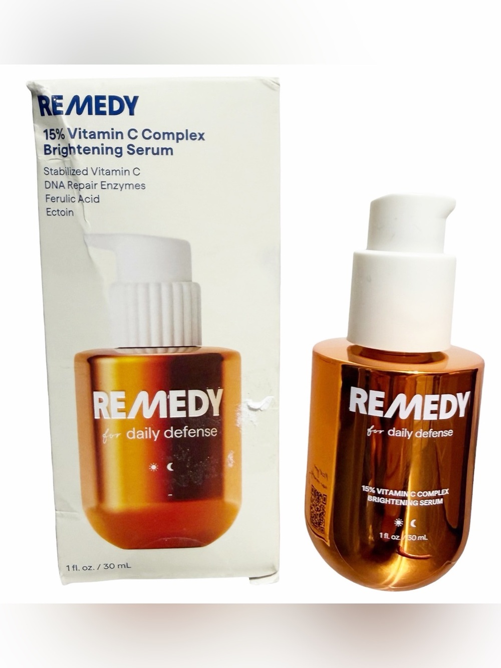 REMEDY for Daily Defense 15% Vitamin C Complex Brightening Serum 1 fl oz ~ NIB